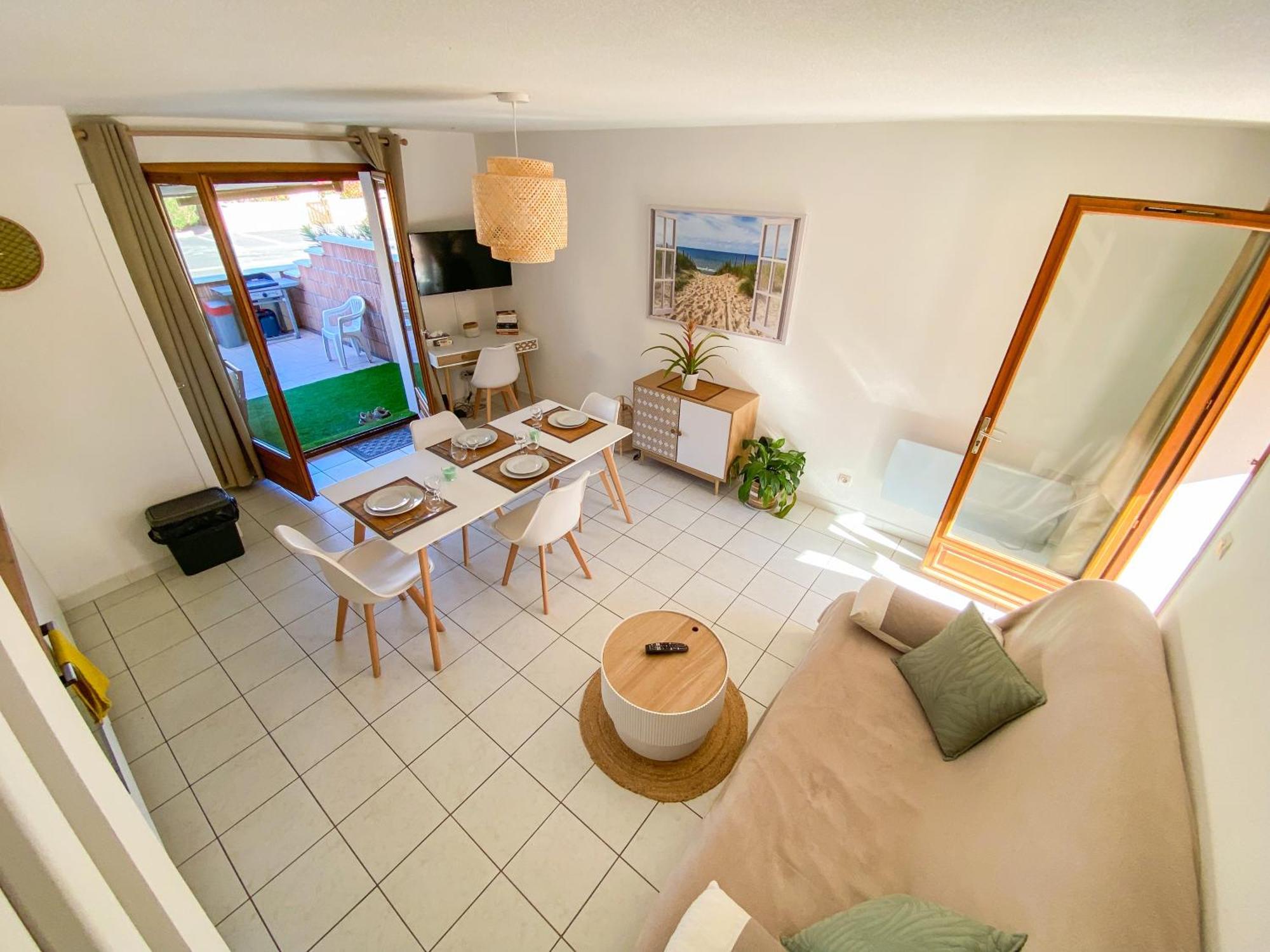 Maison bord de mer en résidence avec piscine Vias Exterior foto