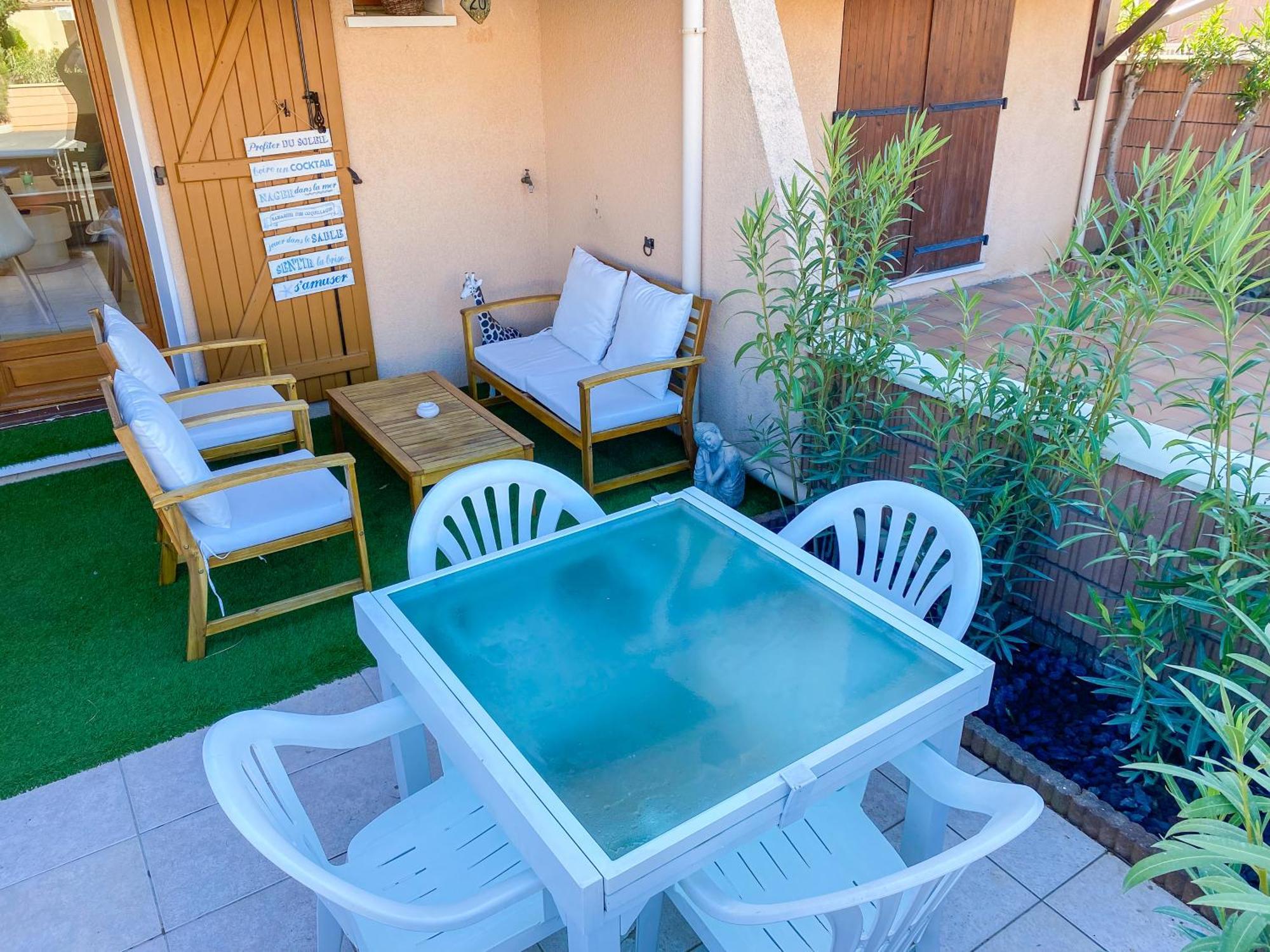 Maison bord de mer en résidence avec piscine Vias Exterior foto