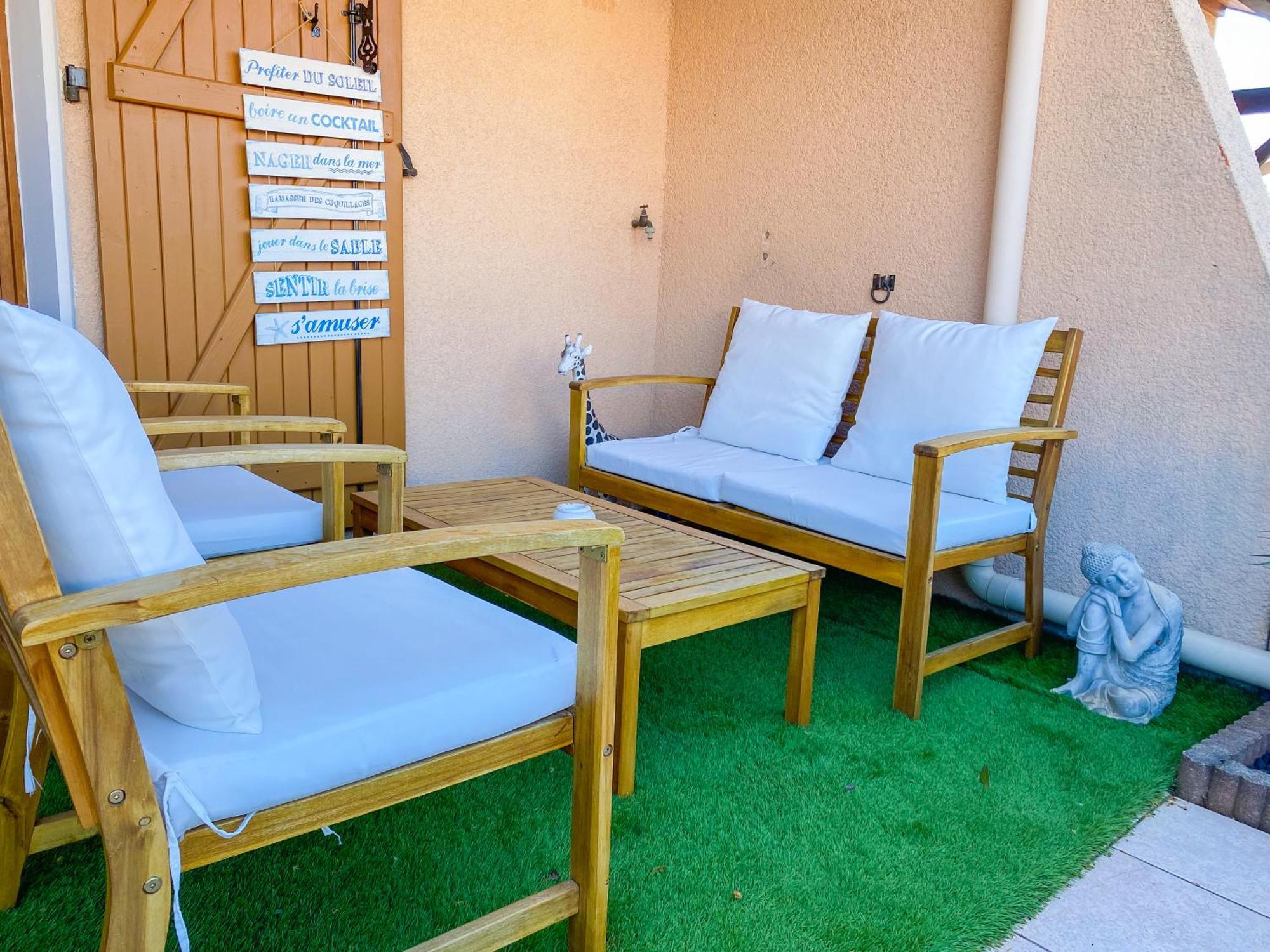 Maison bord de mer en résidence avec piscine Vias Exterior foto