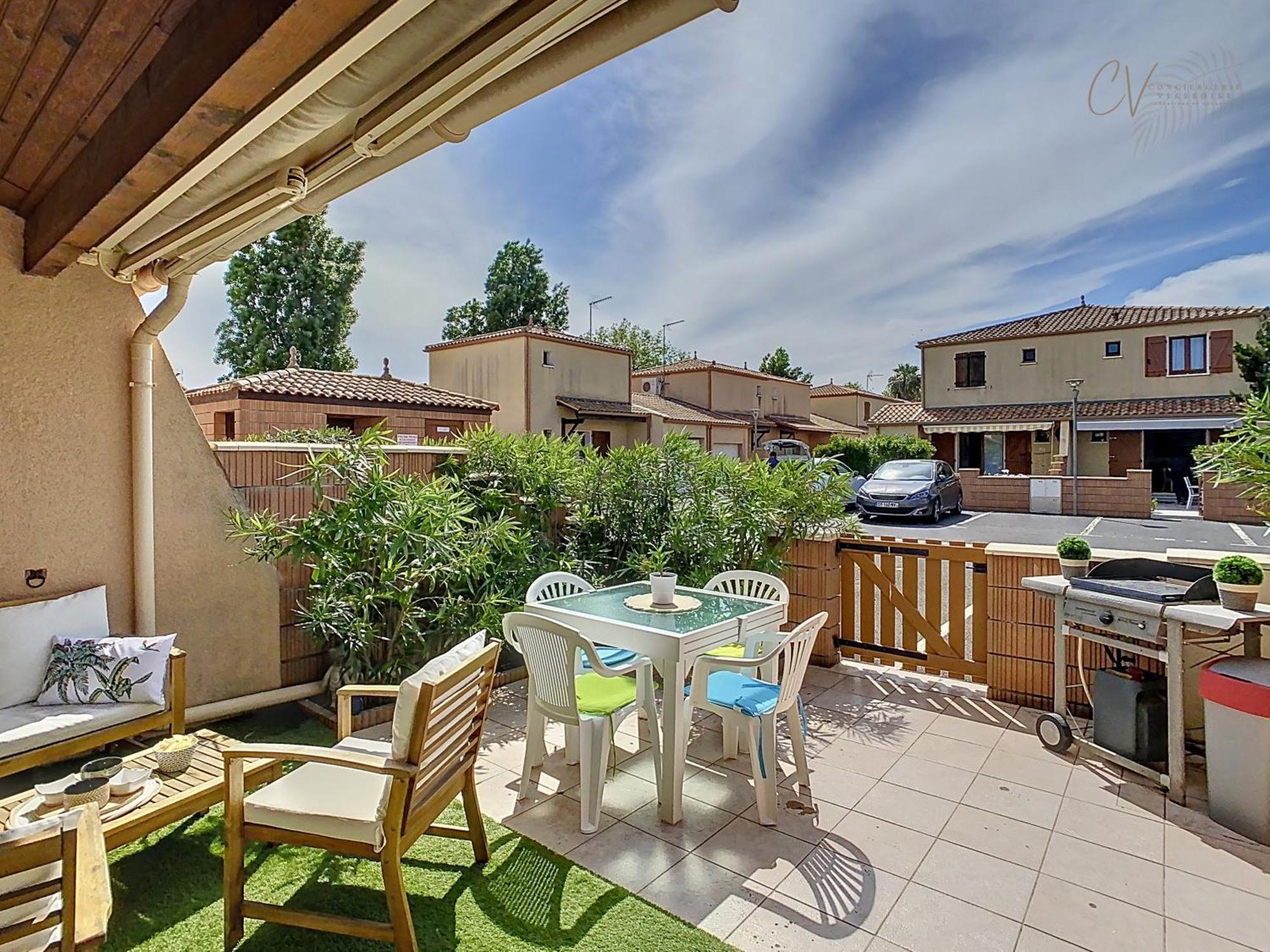 Maison bord de mer en résidence avec piscine Vias Exterior foto