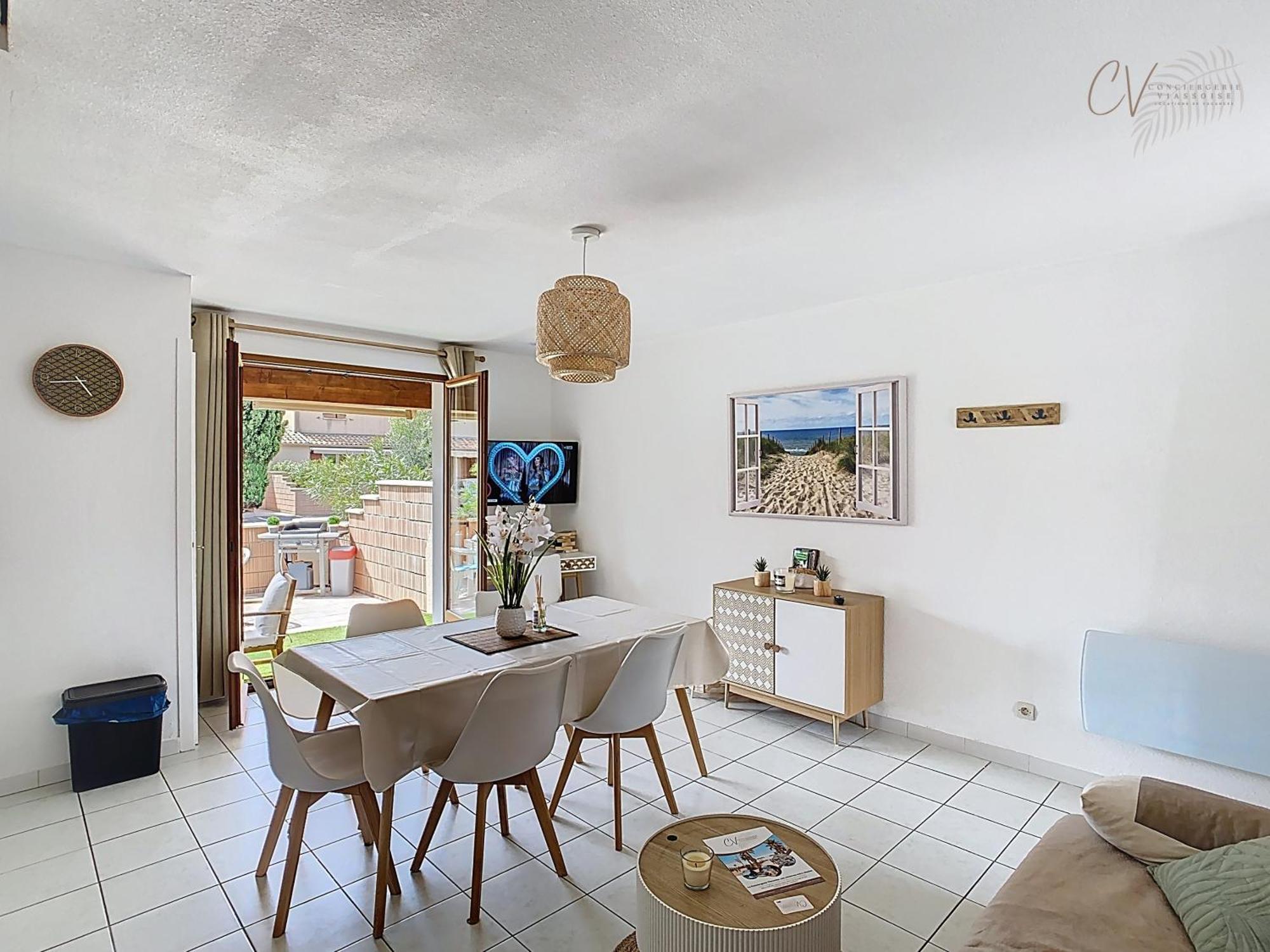Maison bord de mer en résidence avec piscine Vias Exterior foto