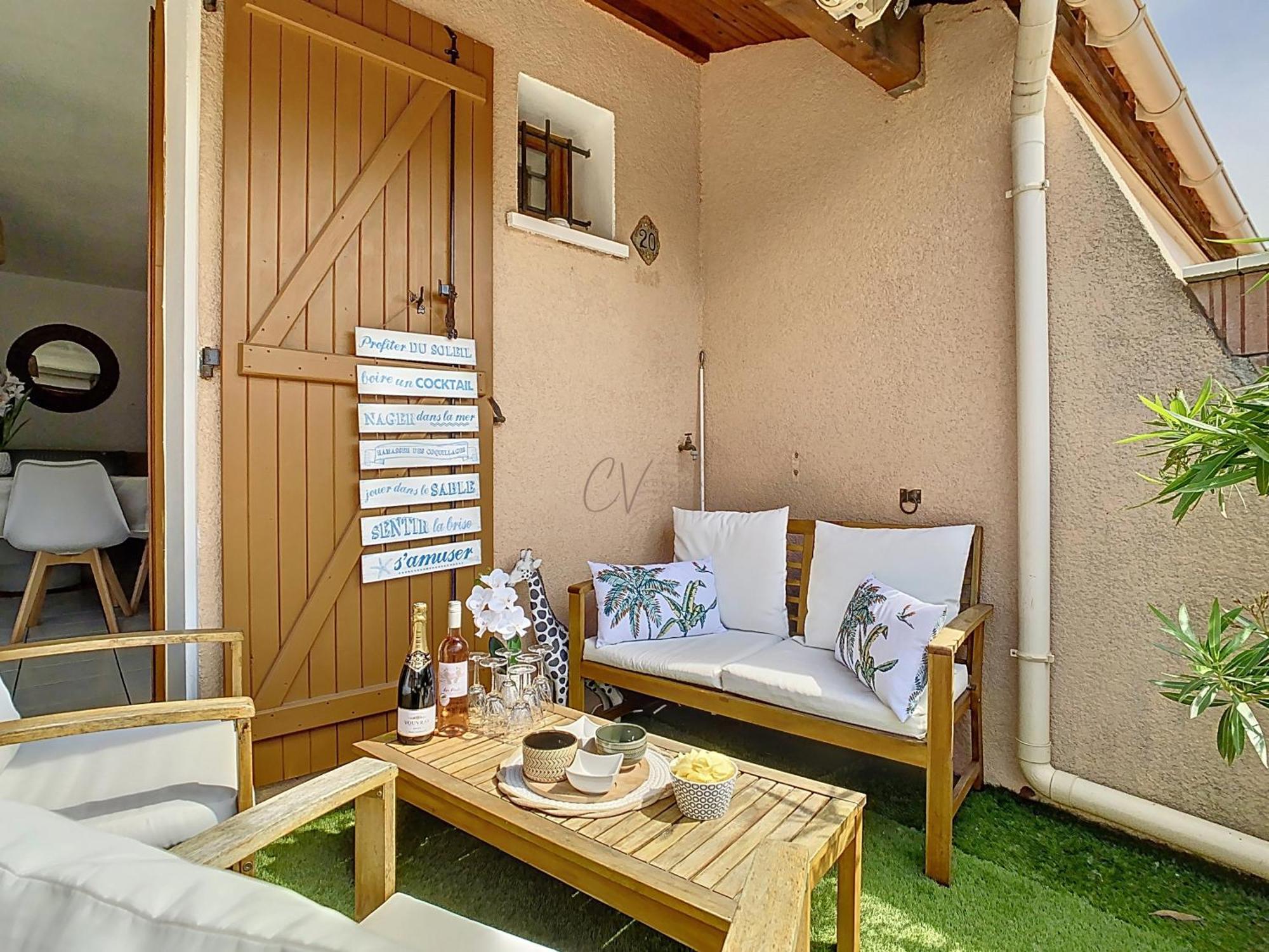 Maison bord de mer en résidence avec piscine Vias Exterior foto