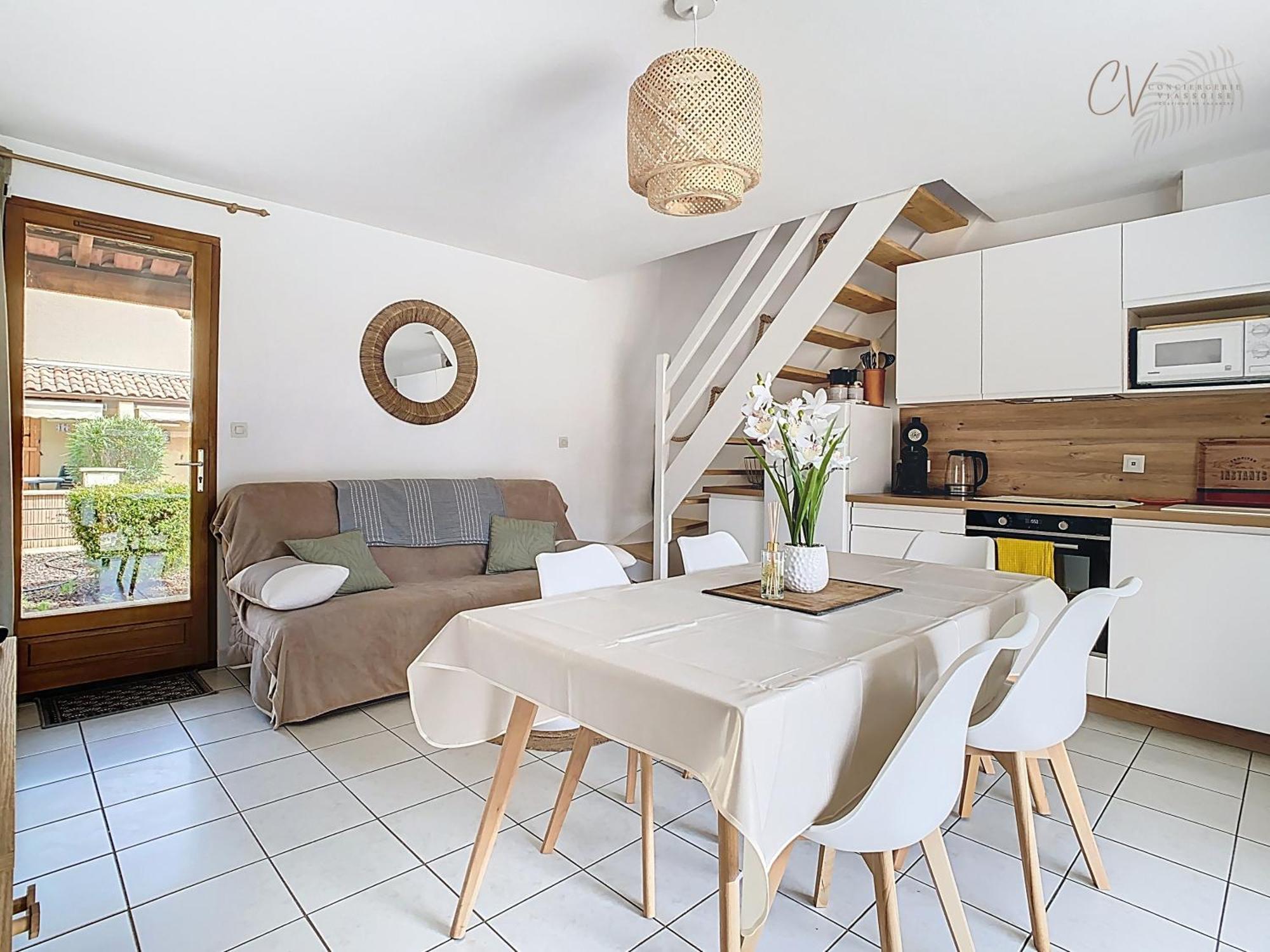 Maison bord de mer en résidence avec piscine Vias Exterior foto
